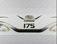 Evinrude 175HP Ficht RAM Injection 2001 White Cowl Outboard Decal Kit Evinrude 175HP Ficht RAM Injection 2001 White Cowl Outboard Decal Kit